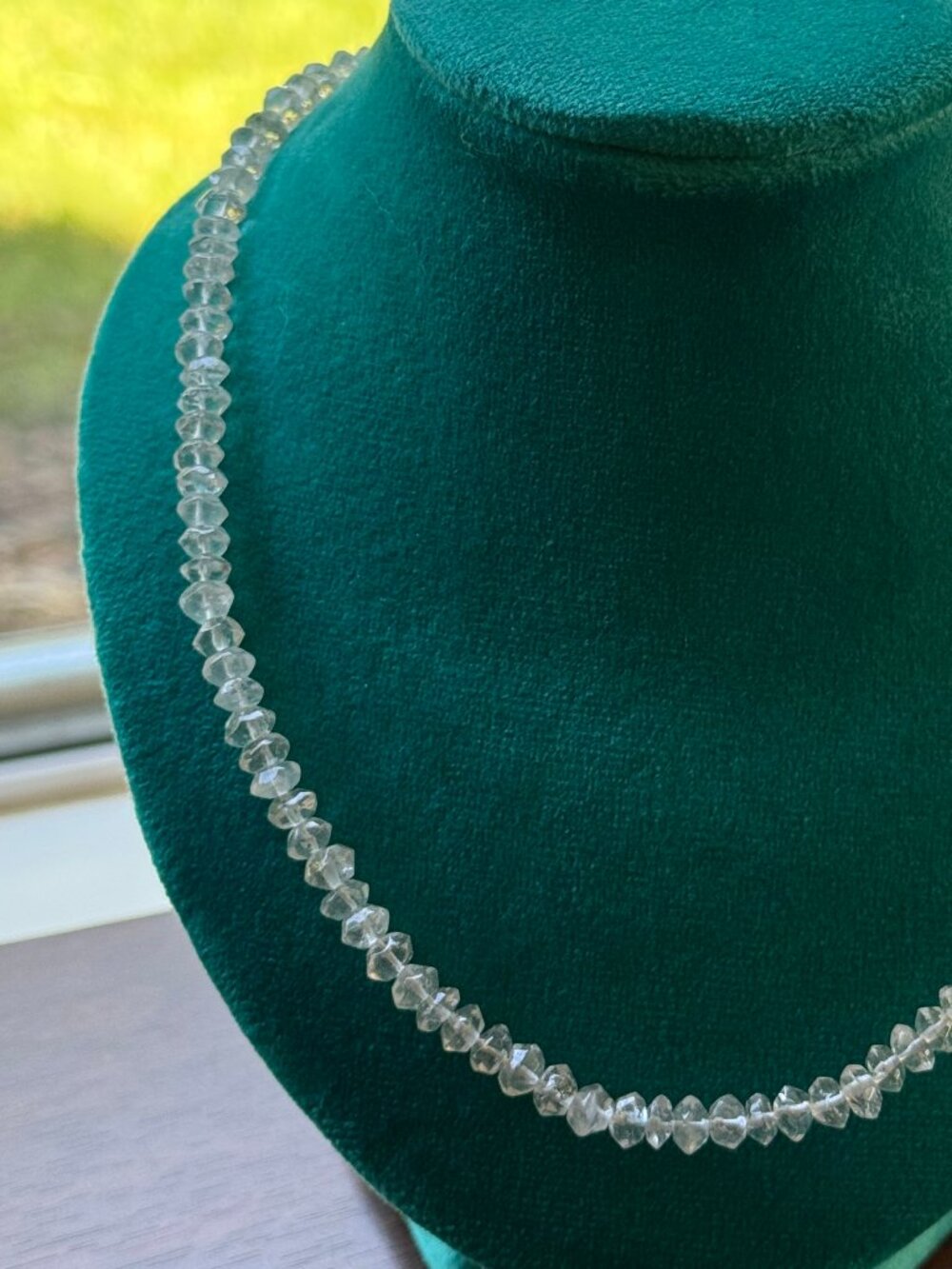 Vintage Quartz Bead Necklace
